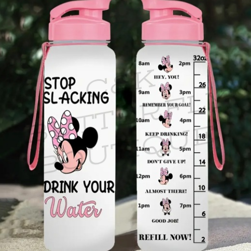 Stop slacking water bottle