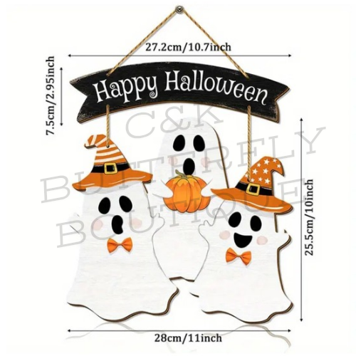 Happy Halloween plaque