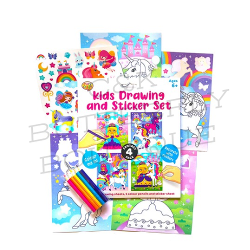 Fantasy Super Drawing And Sticker Set