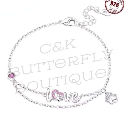 Animal paw print chain