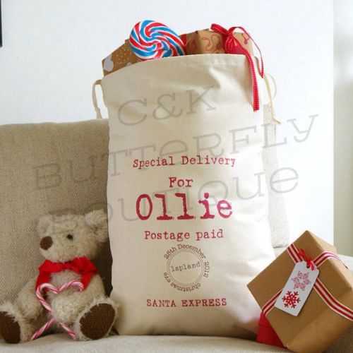 Personalised Santa Express Christmas Sack