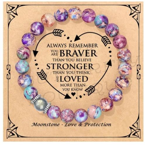 Moonstone love and protection bracelet