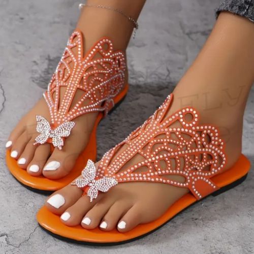 Stylish Faux cover butterfly sandals