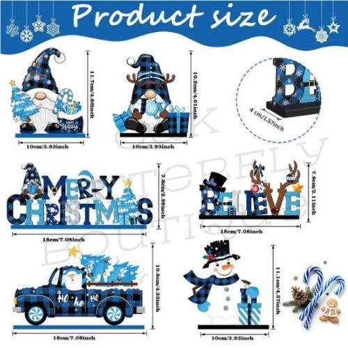 6pc Christmas centre piece