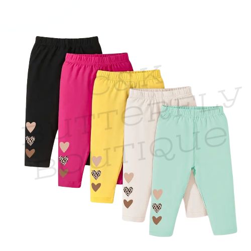 5pc girls baby leggings