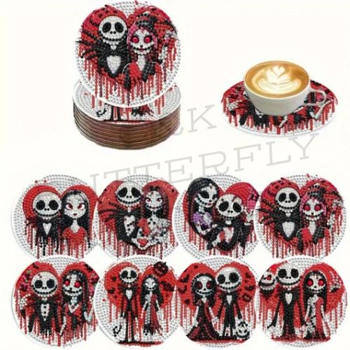 8pc coasters diamond art