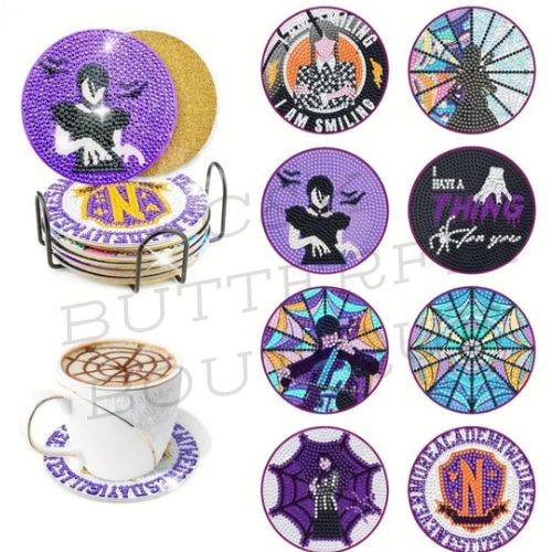 8pc coasters diamond art