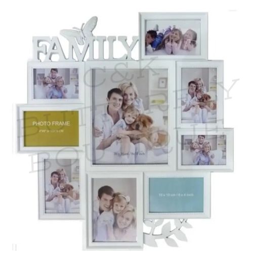 Large white butterfly leaf  photo frame