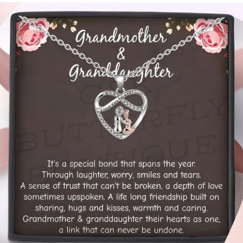 Elegant sparkling infinity love heart pendant