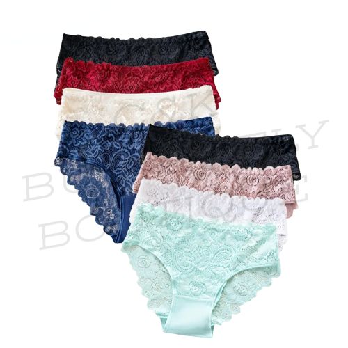 Plus Size Lace Panties – 8 Pack
