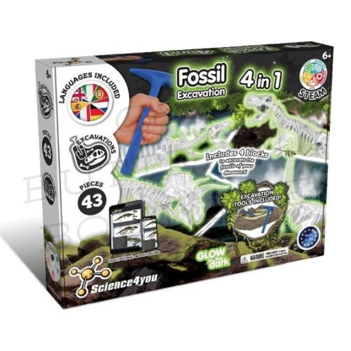 Science4You Fossil Excavation 4in1 Set