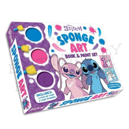 Disney Stitch: Sponge Art Book &amp; Paint Set