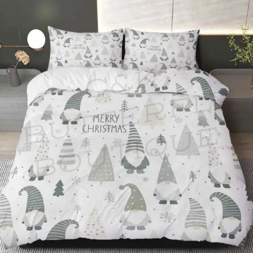 Christmas Gonk Duvet Cover Set – Festive Bedding with Pillowcases 🎄✨