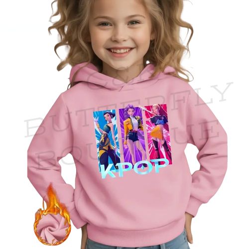 Kids KPOP Hoodie – Colorful Idol Print Sweatshirt