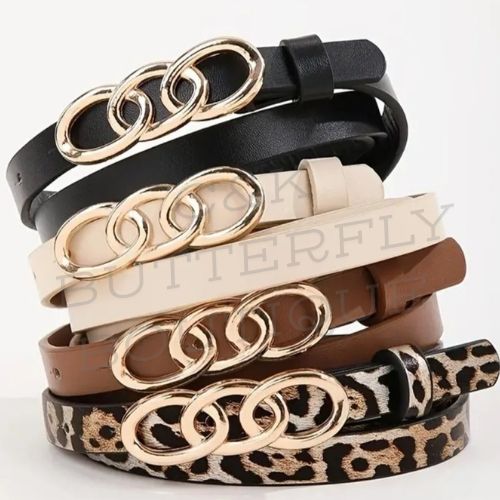 Chain Link Buckle Belts