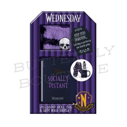 Wednesday Mug, 100ml Bath &amp; Shower Gel &amp; Socks Gift Set