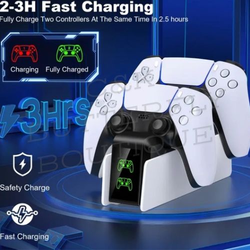 Dual Controller Fast Charging Dock for PS5 – 2–3 Hour Quick Charge Station