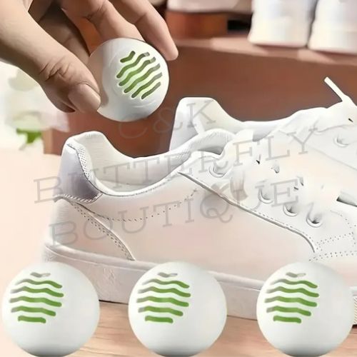 Deodorizing Shoe Balls – Moisture &amp; Odor Absorbing Fresheners (Reusable)