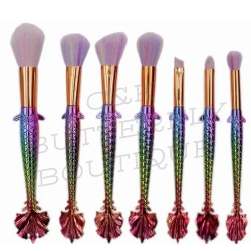 Mermaid Tail Makeup Brush Set – Dive Into Glamour!
