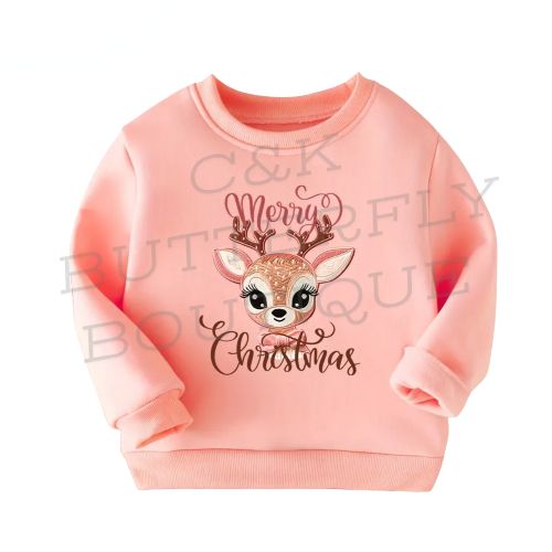 Cozy Merry Christmas Reindeer Sweatshirt – Perfect for Holiday Cheer! ✨🦌