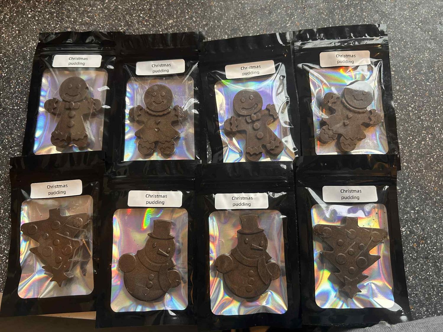 Christmas pudding wax melt