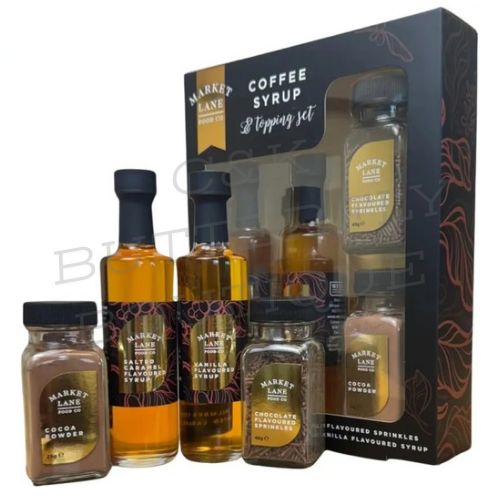 Coffee Syrup &amp; Toppings Gift Set – Create Barista-Style Drinks at Home!