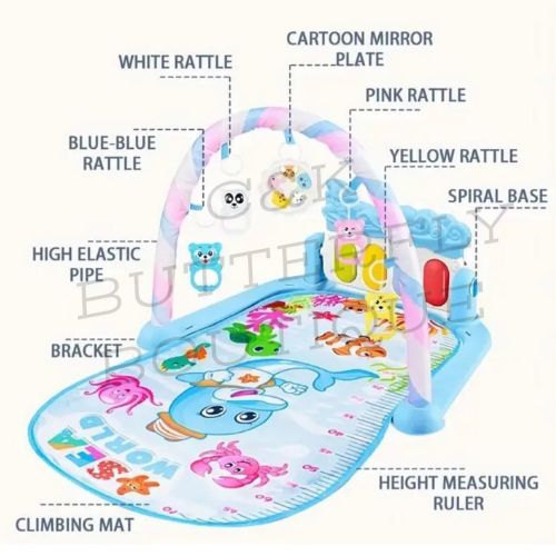 interactive baby play mat + activity gym