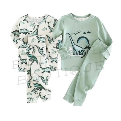 2-Pack Dinosaur Kids Pajamas