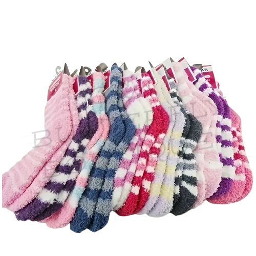 Ultra-Soft Cozy Fuzzy Socks – Assorted Colors (6 randomly sent)