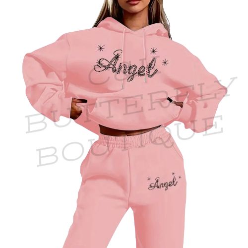 Rhinestone “Angel” 👼✨tracksuit 