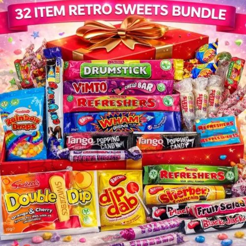 🍬 32 Item Retro Sweets Bundle (Gift Box)