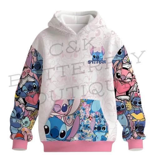 💙✨ Stitch All-Over Print Hoodie