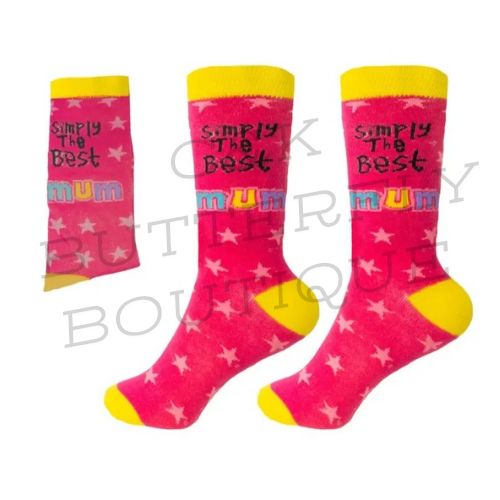 💖 Simply The Best Mum Socks – Bright &amp; Fun Gift Idea