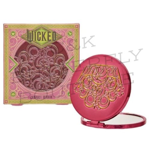 💚 Pink &amp; Gold “Wicked” Inspired Compact Mirror