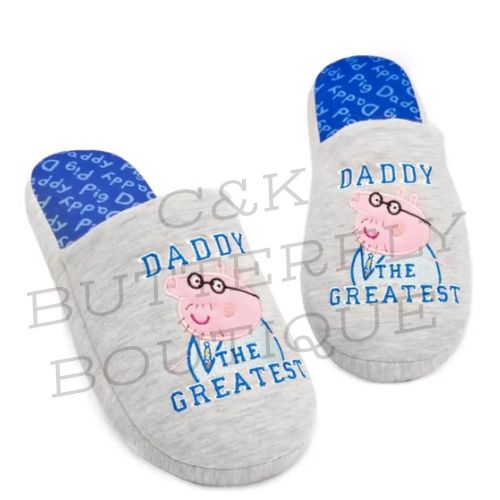 Peppa Pig “Daddy The Greatest” Slippers