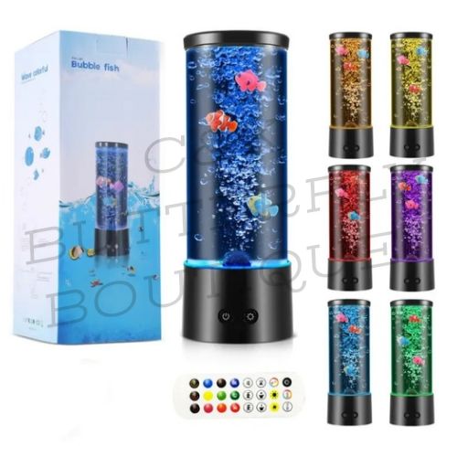 🌊 LED Bubble Fish Lamp – Colour Changing Aquarium Light