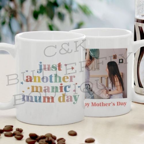 Personalised Mother's Day Manic Mum Day Mug