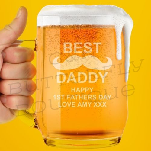 Gentelman's Engraved Pint Tankard