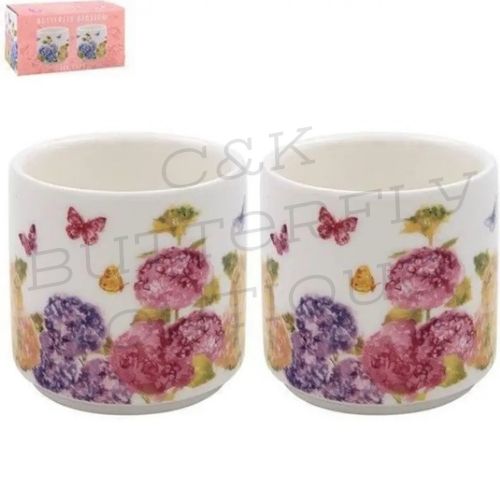 🌸 Butterfly Blossom egg cup Set