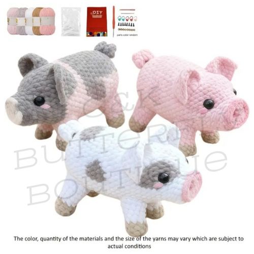 🧶 Crochet Pig DIY Craft Kit