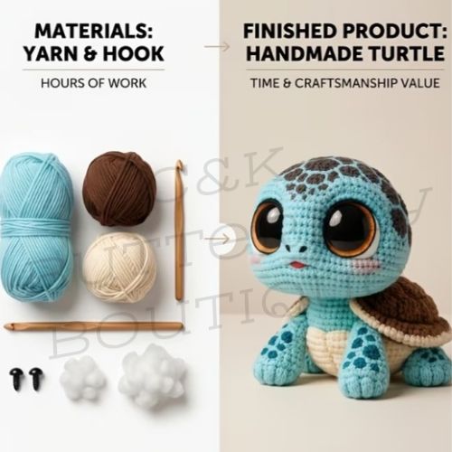🐢 Crochet Turtle DIY Craft Kit