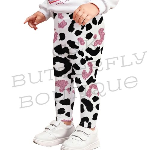 🐆 Girls’ Pink Leopard Print Leggings