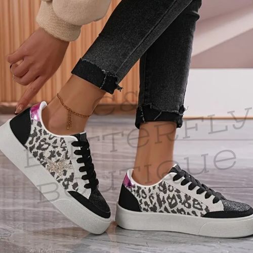 Women’s Leopard Print Fashion Sneakers