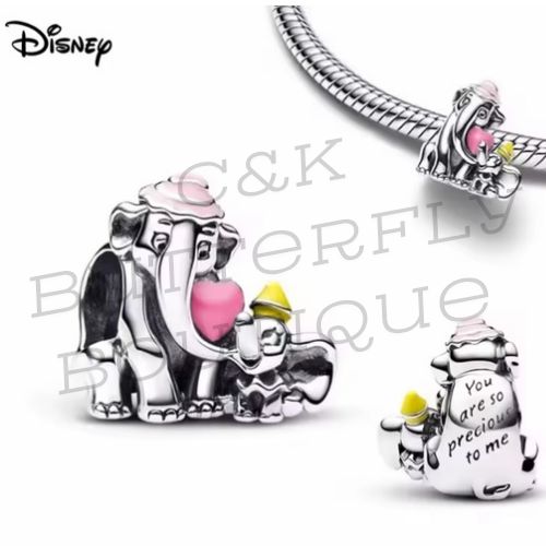 Dumbo &amp; Mrs. Jumbo Sterling Silver Charm