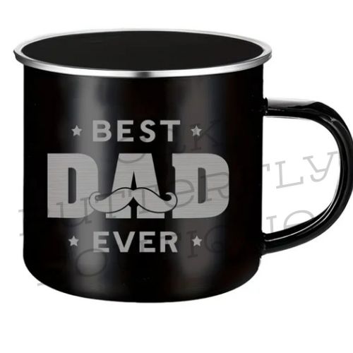 🖤☕ Best Dad Ever Metal Mug
