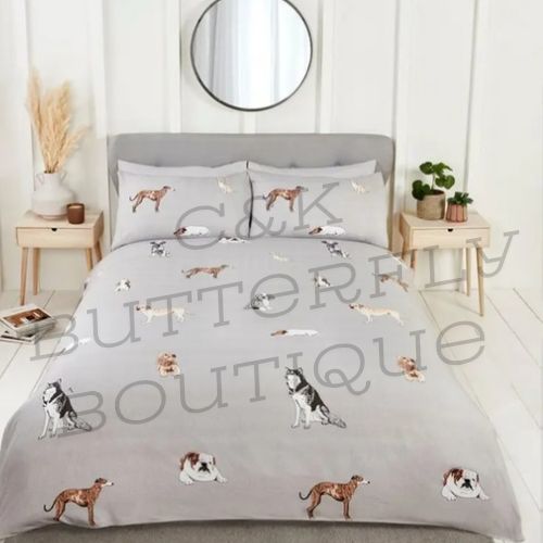 Cute Dog Print Bedding Set