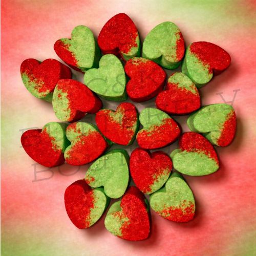 20 Mini Heart Bath Bombs - Watermelon Bliss