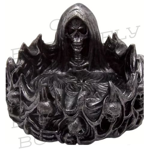 Gothic Grim Reaper Skull Ashtray – Dark Fantasy Smoking Accessory