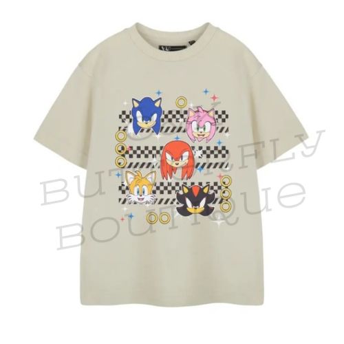 Sonic Character Graphic Oversized T-Shirt