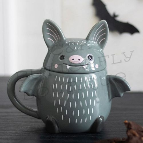 Cute Bat Lidded Mug